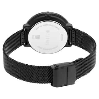 Titan Workwear Black Dial Black Stainless Steel Strap Watch NP2651NM02 - KRISHNA WATCH COMPANY