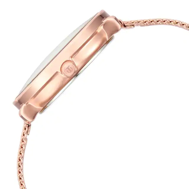 TITAN Workwear Silver Dial Rose Gold Stainless Steel Strap Watch NQ2651WM02 - KRISHNA WATCH COMPANY