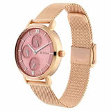 Titan Workwear Watch with Rose Gold Dial Metal Strap NP2652WM01 (DK725)