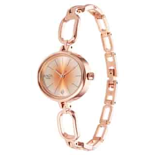 Titan Raga Viva Silver Dial Rose Gold Brass Strap Watch NP2667WM01 - KRISHNA WATCH COMPANY