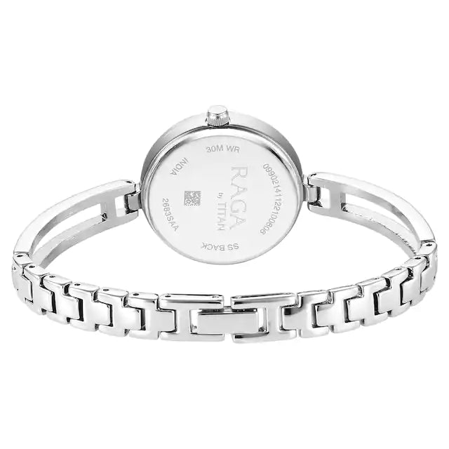 TITAN Titan Raga Viva Silver Dial Metal Strap Watch for Women 2683SM01 - KRISHNA WATCH COMPANY