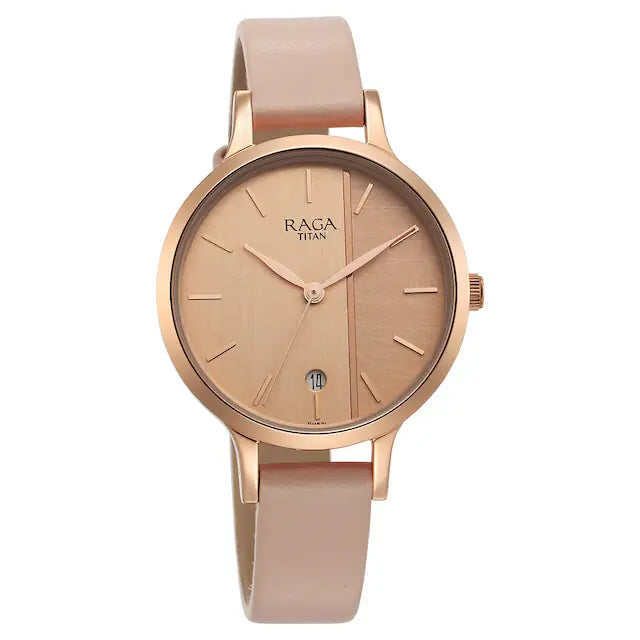 Titan Raga Viva Rose Gold Dial Watch for Women 2684WL01 / NS2684WL01 - KRISHNA WATCH COMPANY