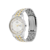 Titan Silver Dial Two Toned Stainless Steel Strap Watch - 1774BM01
