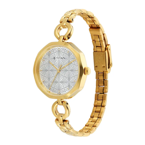 Titan Karishma Silver Dial Watch 2702YM01 - KRISHNA WATCH COMPANY