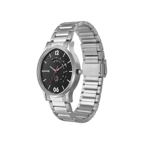 RPM Brown Dial Silver Stainless Steel Strap Watch NR77105SM03 - KRISHNA WATCH COMPANY
