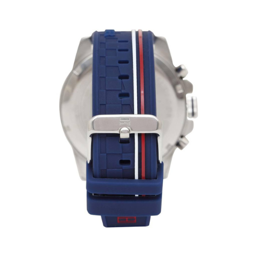 Tommy Hilfiger Mens Blue Dial Silicone Multi-Function Watch - 1791476 - KRISHNA WATCH COMPANY