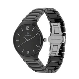 Titan Black Dial Black Ceramic Strap Watch 90014KC01