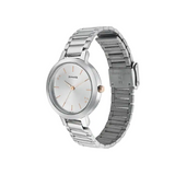 Sonata Play With Silver Dial Stainless Steel Strap Watch NR8141KM02