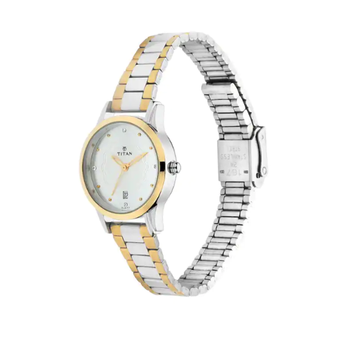 Titan Silver Dial Metal Strap Watch NP2628BM01 - KRISHNA WATCH COMPANY
