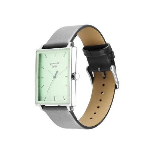 Sleek Green Dial Analog Watch 7148SL01 - KRISHNA WATCH COMPANY