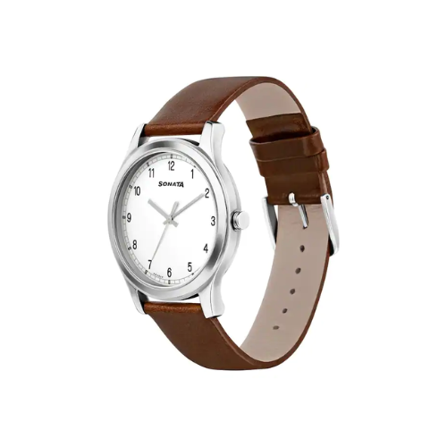 Sonata White Dial Analog Watch - 7135SL03 - KRISHNA WATCH COMPANY