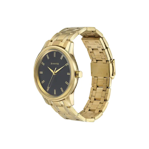 Sonata Wedding Edition - Black Dial Metal Strap Watch NR7134YM02 - KRISHNA WATCH COMPANY