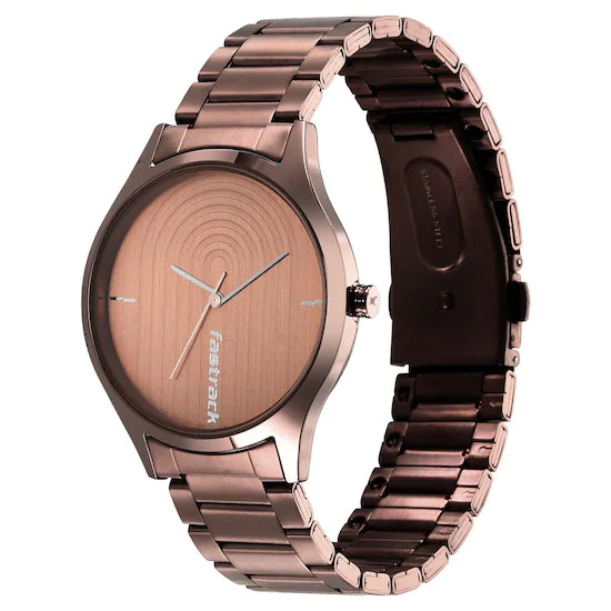 Fastrack Style Up Brown Dial Strap watch - 3184QM02 - KRISHNA WATCH COMPANY