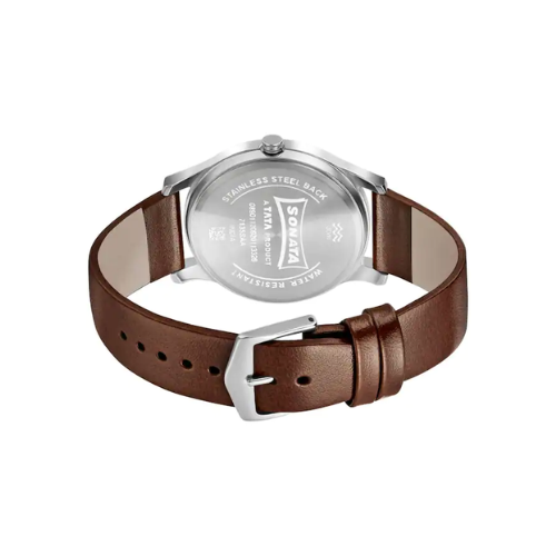 Sonata White Dial Analog Watch - 7135SL03 - KRISHNA WATCH COMPANY