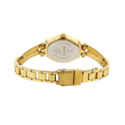 Sonata White Dial Golden Stainless Steel Strap Watch NR8068YM03 - KRISHNA WATCH COMPANY