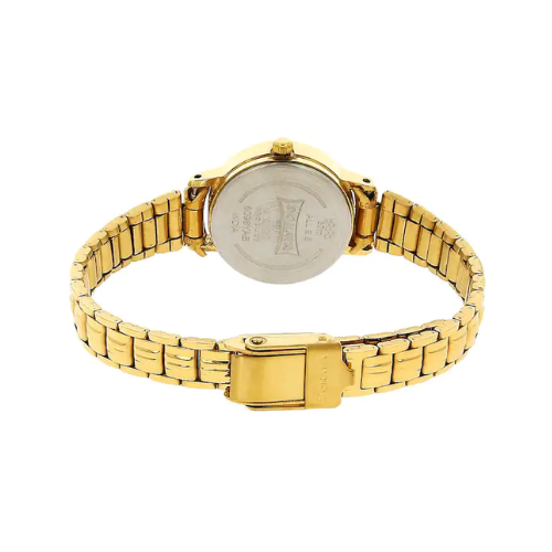 Sonata Champagne Dial Golden Metal Strap Watch NR8096YM02 - KRISHNA WATCH COMPANY