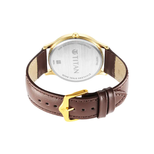 TITAN Karishma Radiance Brown Dial Analog Watch - 1825YL04 - KRISHNA WATCH COMPANY