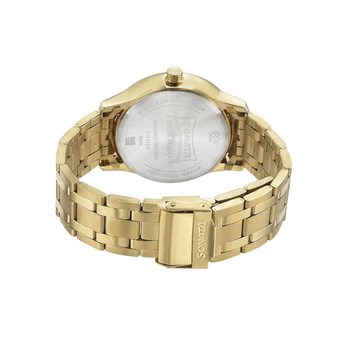 Sonata Wedding Edition - Black Dial Metal Strap Watch NR7134YM02 - KRISHNA WATCH COMPANY