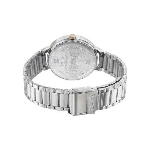 Sonata Play With Silver Dial Stainless Steel Strap Watch NR8141KM02 - KRISHNA WATCH COMPANY