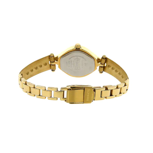 Champagne Dial Golden Stainless Steel Strap Watch - 8063YM02 - KRISHNA WATCH COMPANY