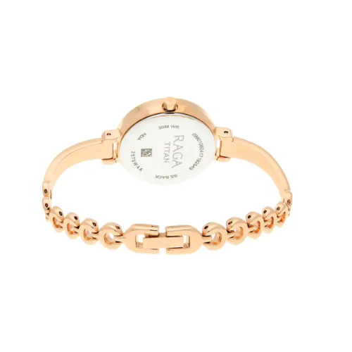 TITAN Raga Viva Rose Gold Dial Metal Strap Watch - 2575WM01 - KRISHNA WATCH COMPANY