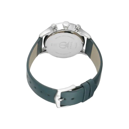 TITAN On Trend White Dial Leather Strap Watch - 90102SL03 - KRISHNA WATCH COMPANY