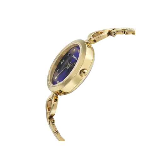 Sonata Cobalt Blue Dial Stainless Steel Strap Watch 8147YM05 - KRISHNA WATCH COMPANY