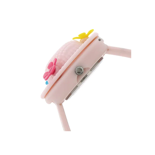 Golden Dial Pink Plastic Strap Watch - 4032PP01 - KRISHNA WATCH COMPANY