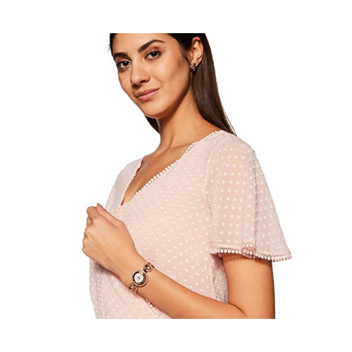 TIMEX Fria Analog Pink Dial Watch TWEL12102 - KRISHNA WATCH COMPANY