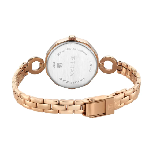 Titan Karishma White Dial Watch - 2702WM01 - KRISHNA WATCH COMPANY