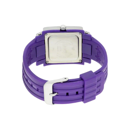 Purple Dial Plastic Strap Watch 8990PP01 - KRISHNA WATCH COMPANY