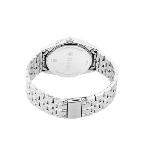 TITAN Workwear Watch with Blue Dial & Metal Strap 1729SM05 / NS1729SM05 - KRISHNA WATCH COMPANY