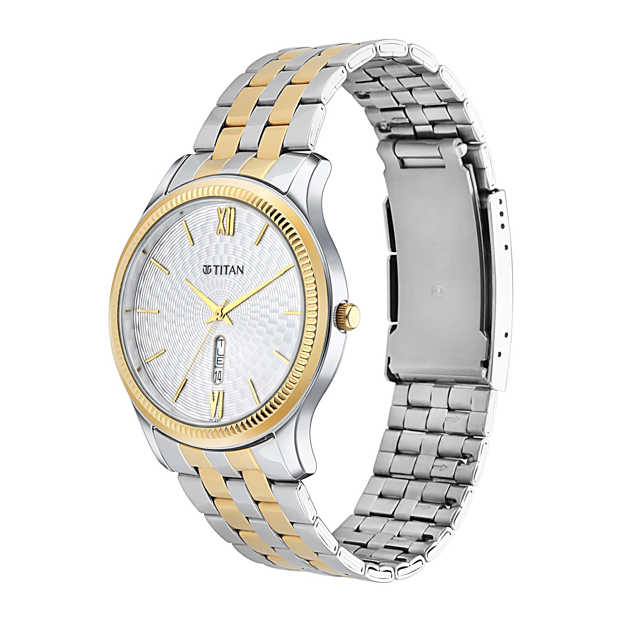 TITAN Silver White Dial Metal Strap Watch NT1824BM02 - KRISHNA WATCH COMPANY