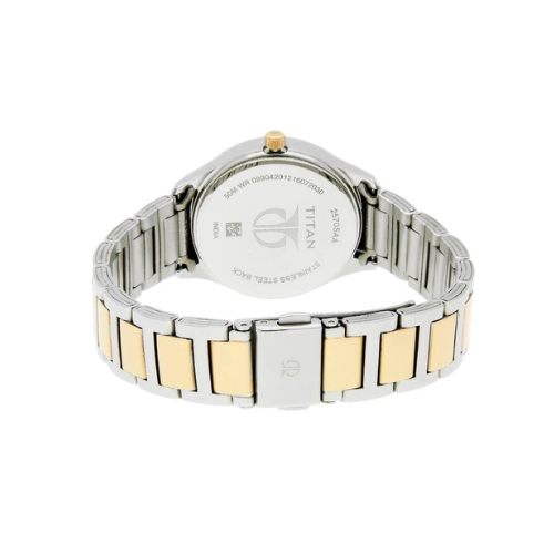 Titan Workwear Watch with Pink Dial & Stainless Steel Strap NQ2570KM01 - KRISHNA WATCH COMPANY