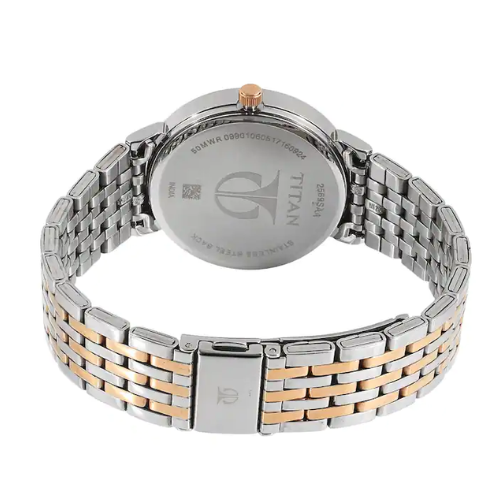 Titan Workwear Watch with Anthracite Dial & Stainless Steel Strap - 2569KM03 - KRISHNA WATCH COMPANY