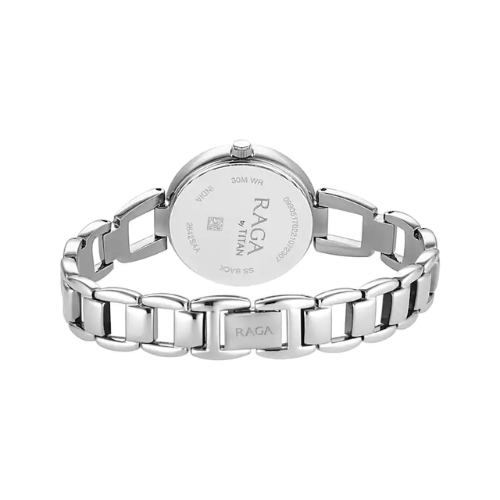 Titan Raga Viva Blue Dial Metal Strap Watch - 2642SM02 - KRISHNA WATCH COMPANY