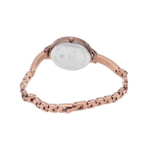 Titan Raga Rose Gold Dial Metal Strap Watch 2578QM01 - KRISHNA WATCH COMPANY
