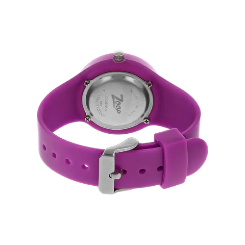 ZOOP Pink Dial Purple Plastic Strap Watch - 4038PP03 - KRISHNA WATCH COMPANY