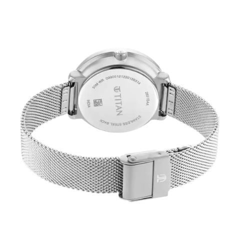 Titan Workwear Watch with Black Dial & Stainless Steel Strap NQ2651SM01 - KRISHNA WATCH COMPANY