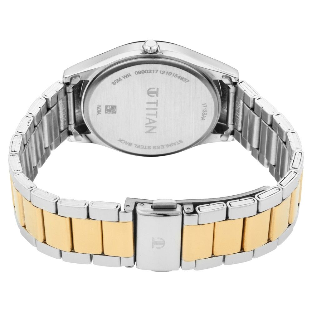 TITAN Lagan - White Dial Metal Strap - 1713BM01 - KRISHNA WATCH COMPANY
