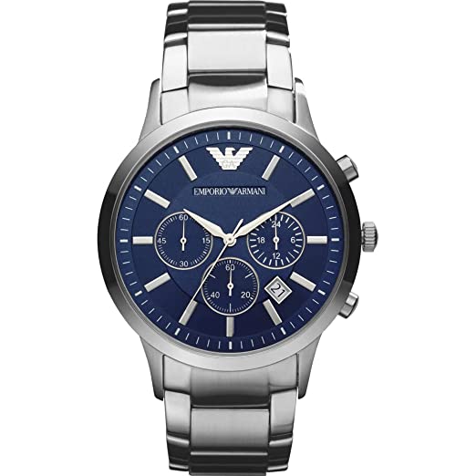 EMPORIO ARMANI - Men's Chronograph Stainless Steel Watch AR2448 - KRISHNA WATCH COMPANY