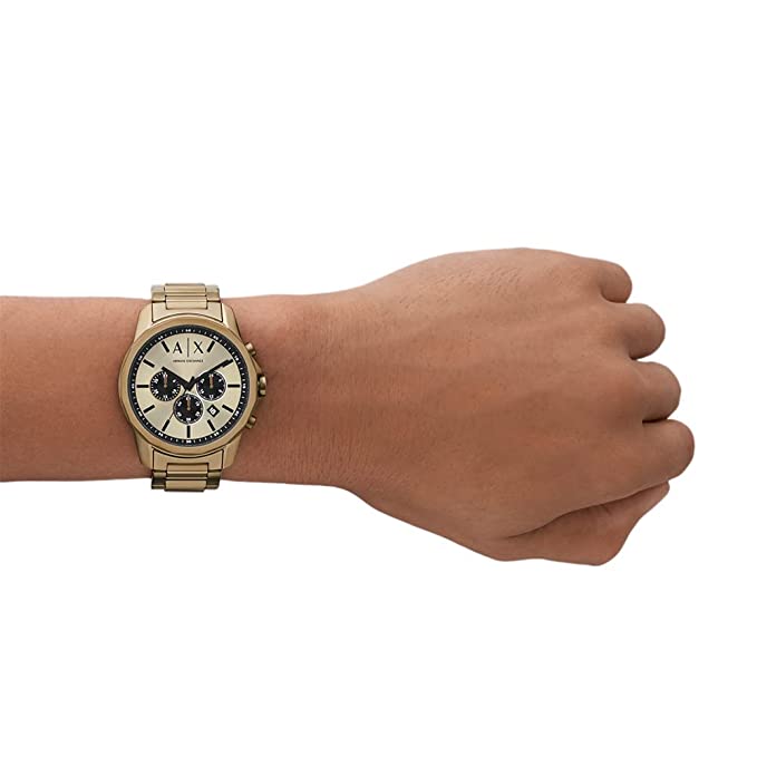 Armani Exchange Analog Beige Dial Men's Watch-AX1739 - KRISHNA WATCH COMPANY