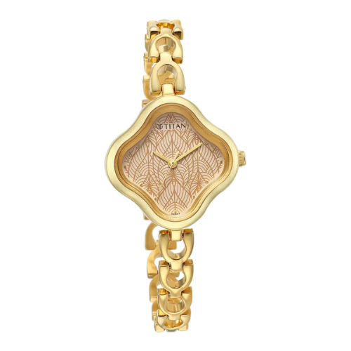 Titan Karishma Beige Dial Watch 2701YM01 - KRISHNA WATCH COMPANY
