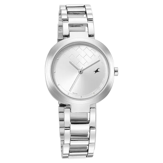 STUNNERS SILVER DIAL STAINLESS STEEL STRAP WATCH NS6247SM02
