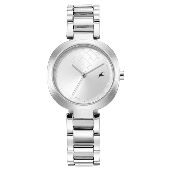 STUNNERS SILVER DIAL STAINLESS STEEL STRAP WATCH NS6247SM02
