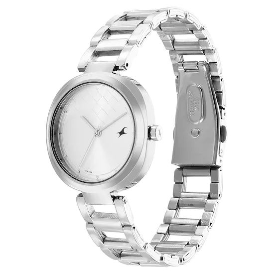 STUNNERS SILVER DIAL STAINLESS STEEL STRAP WATCH NS6247SM02