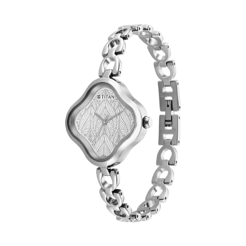 Titan Karishma White Dial Watch 2701SM01 - KRISHNA WATCH COMPANY