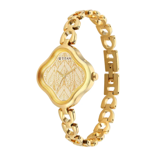 Titan Karishma Beige Dial Watch 2701YM01 - KRISHNA WATCH COMPANY