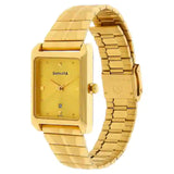 Champagne Dial Golden Stainless Steel Strap Watch NR7007YM02