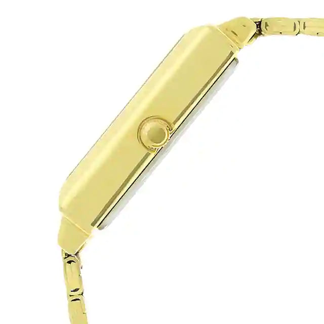 Sonata White Dial Golden Stainless Steel Strap Watch - 7078YM03 - KRISHNA WATCH COMPANY